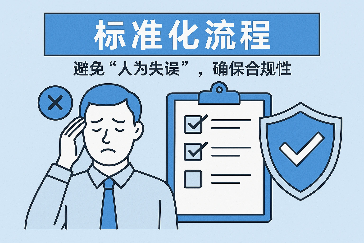 2. 标准化流程：避免“人为失误”，确保合规性
