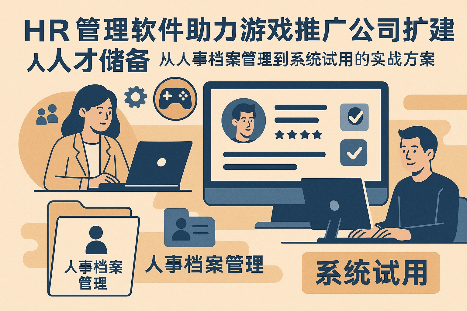 HR管理软件助力游戏推广公司扩建期人才储备：从人事档案管理到系统试用的实战方案