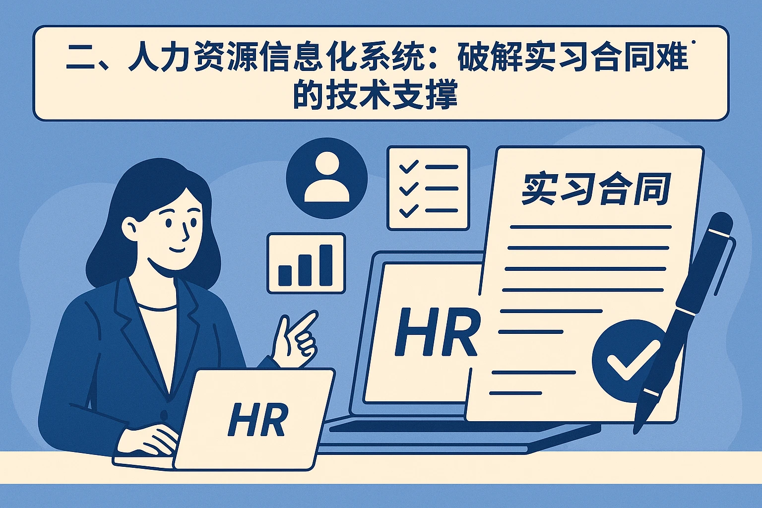 二、人力资源信息化系统：破解实习合同难题的技术支撑