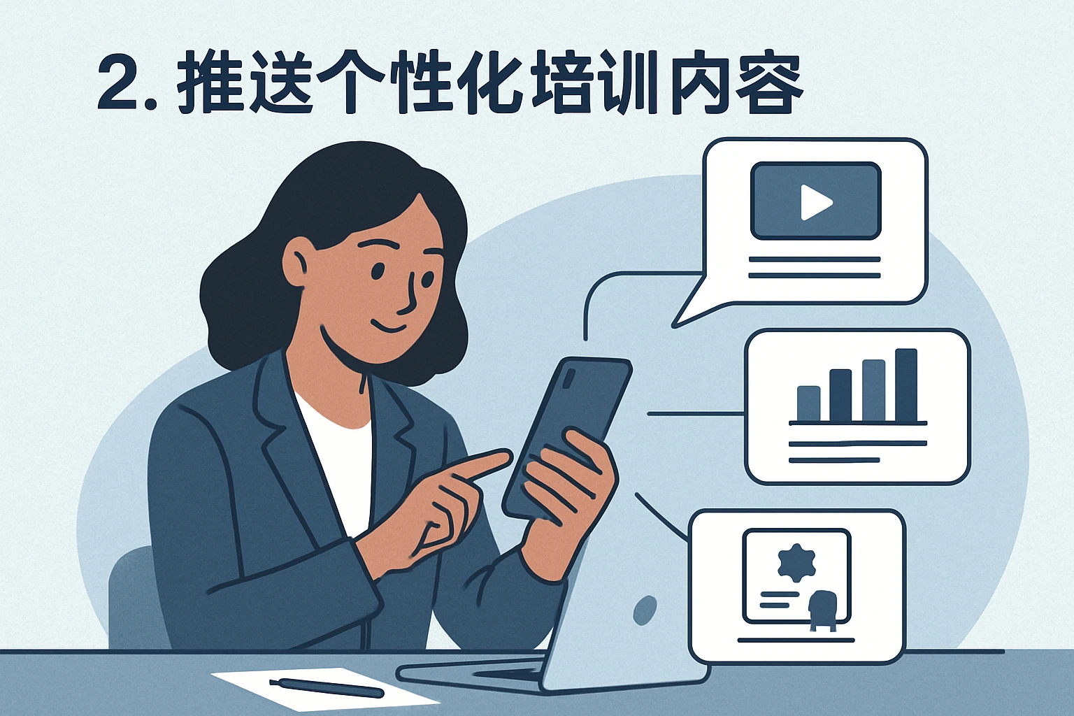 2. 推送个性化培训内容