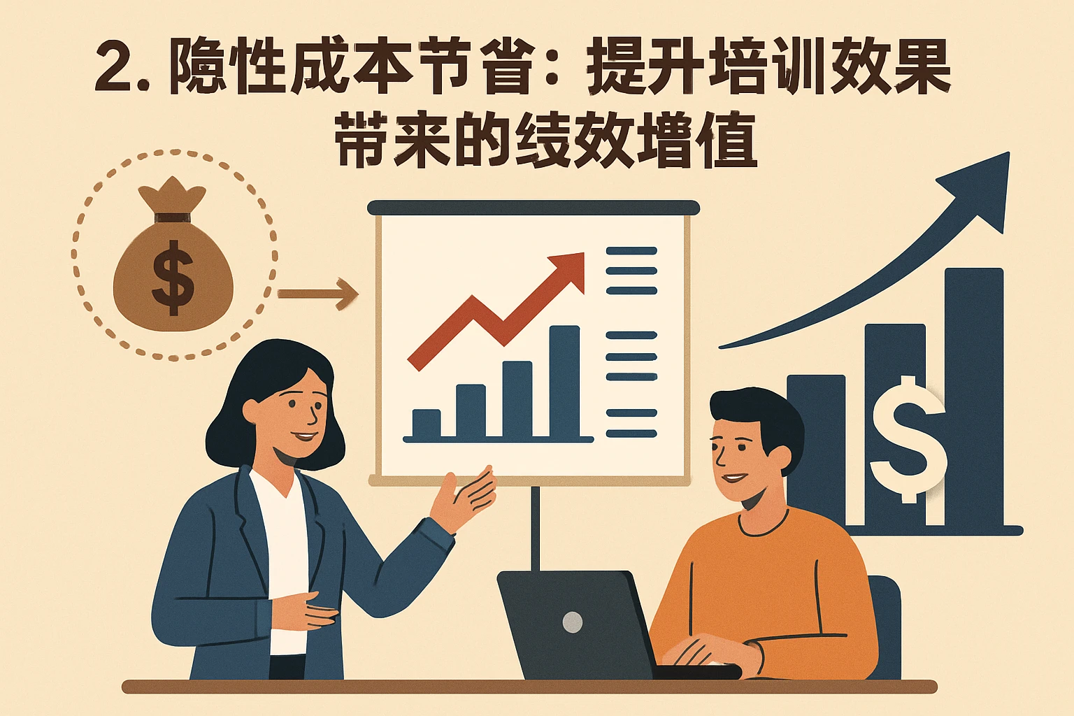 2. 隐性成本节省：提升培训效果带来的绩效增值