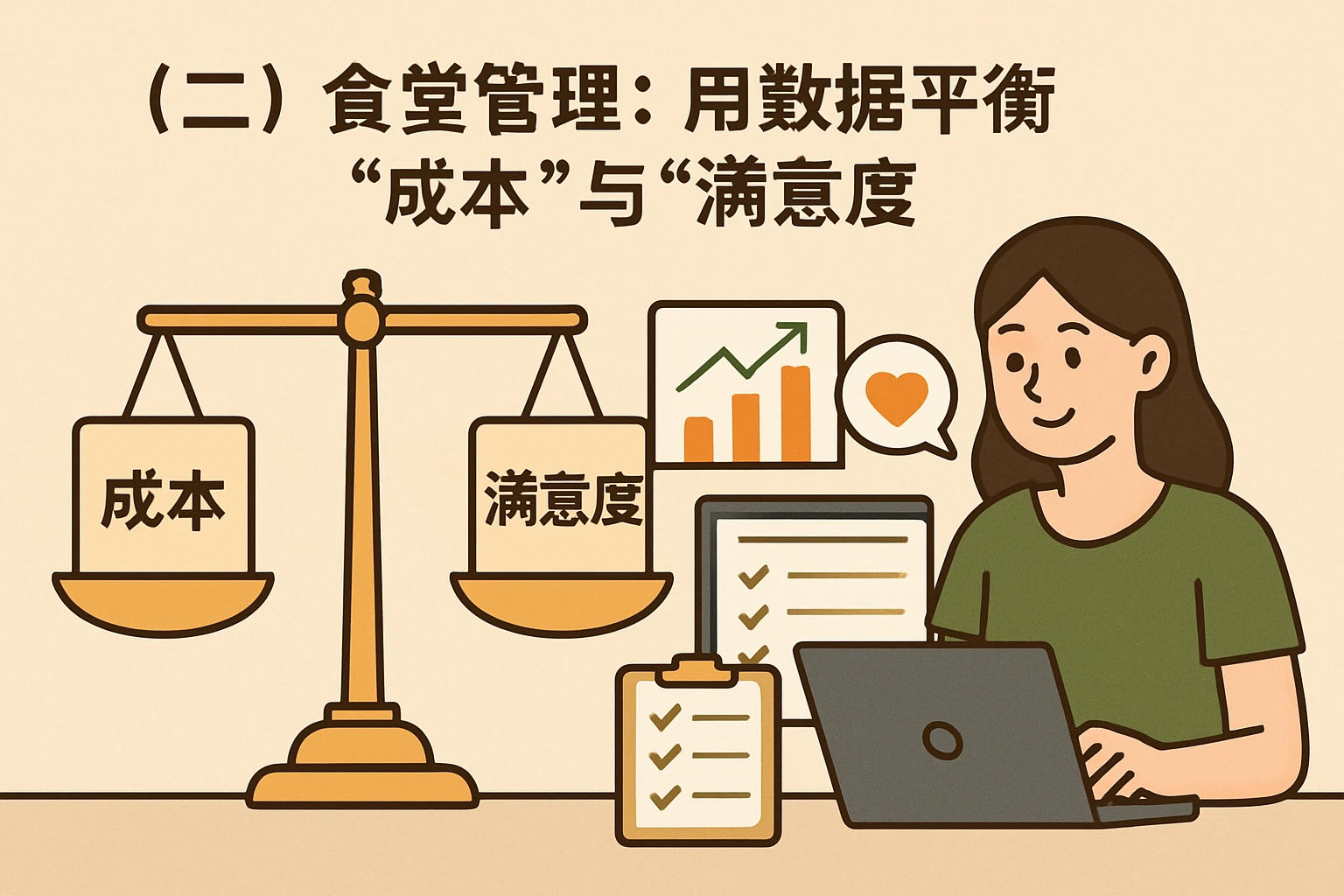 （二）食堂管理：用数据平衡“成本”与“满意度”