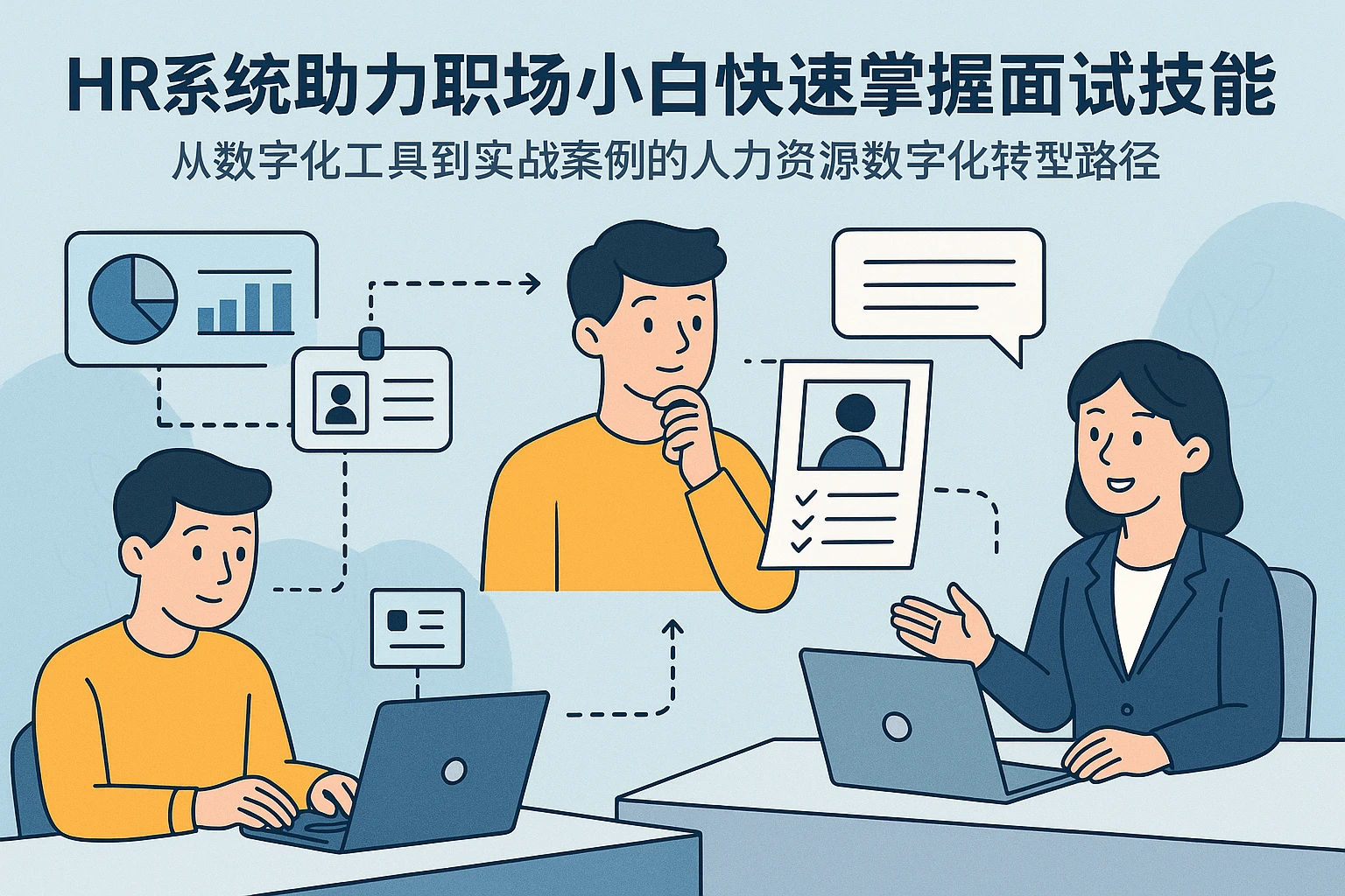 HR系统助力职场小白快速掌握面试技能：从数字化工具到实战案例的人力资源数字化转型路径