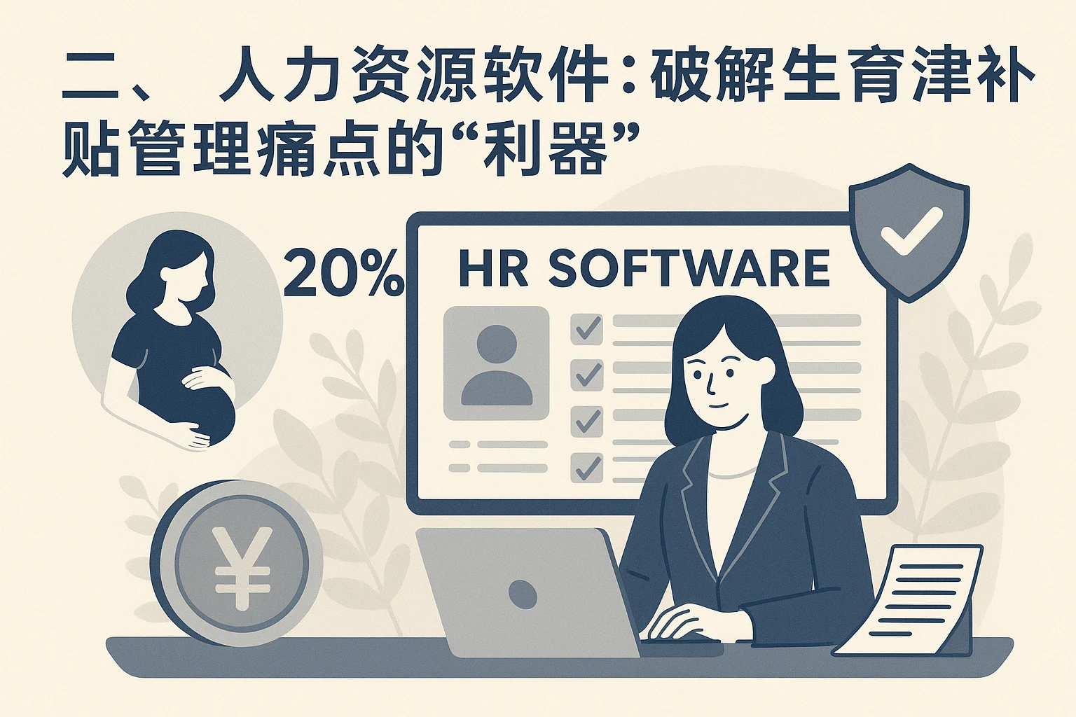 二、人力资源软件：破解生育津补贴管理痛点的“利器”