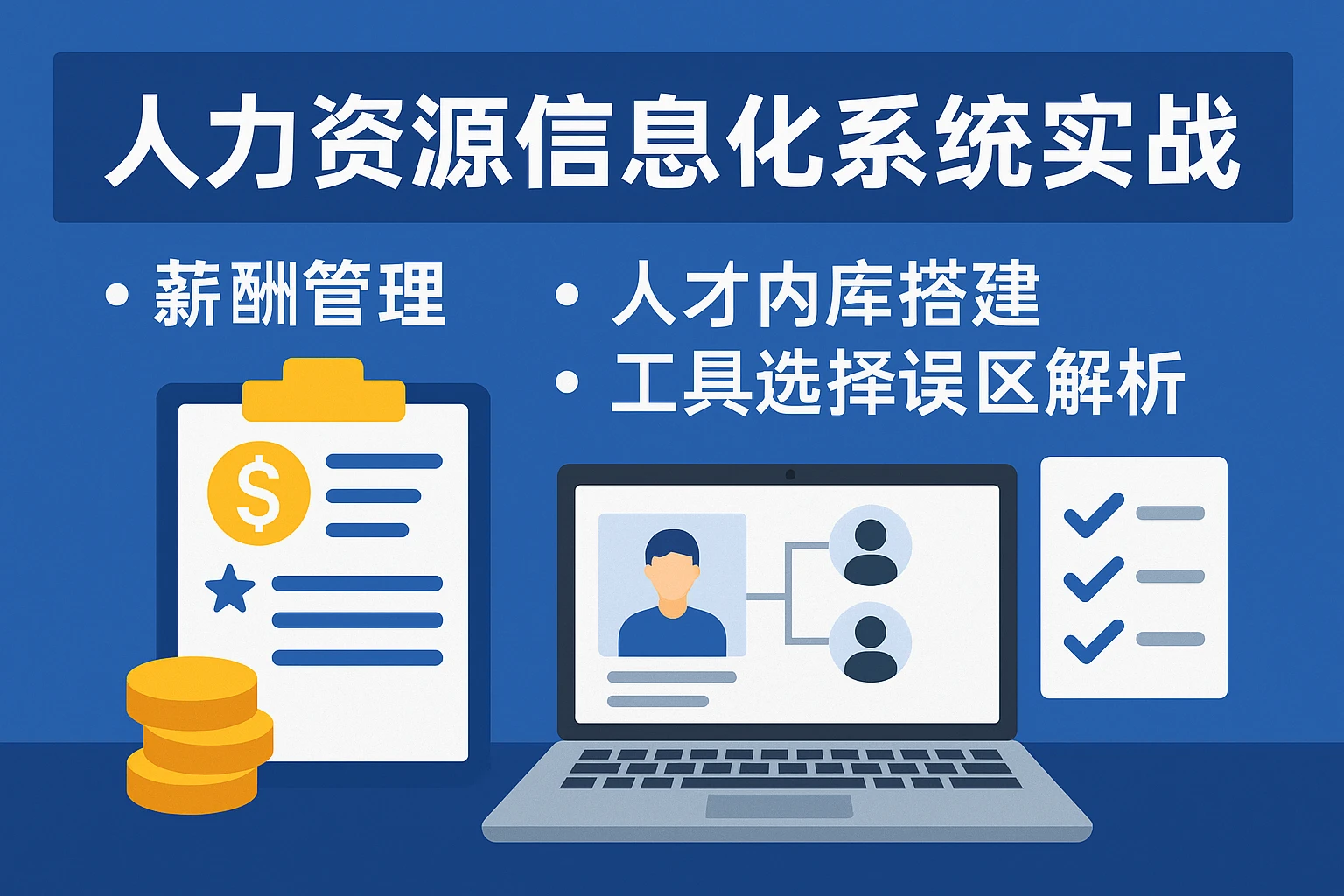 人力资源信息化系统实战：薪酬管理、人才库搭建与工具选择误区解析