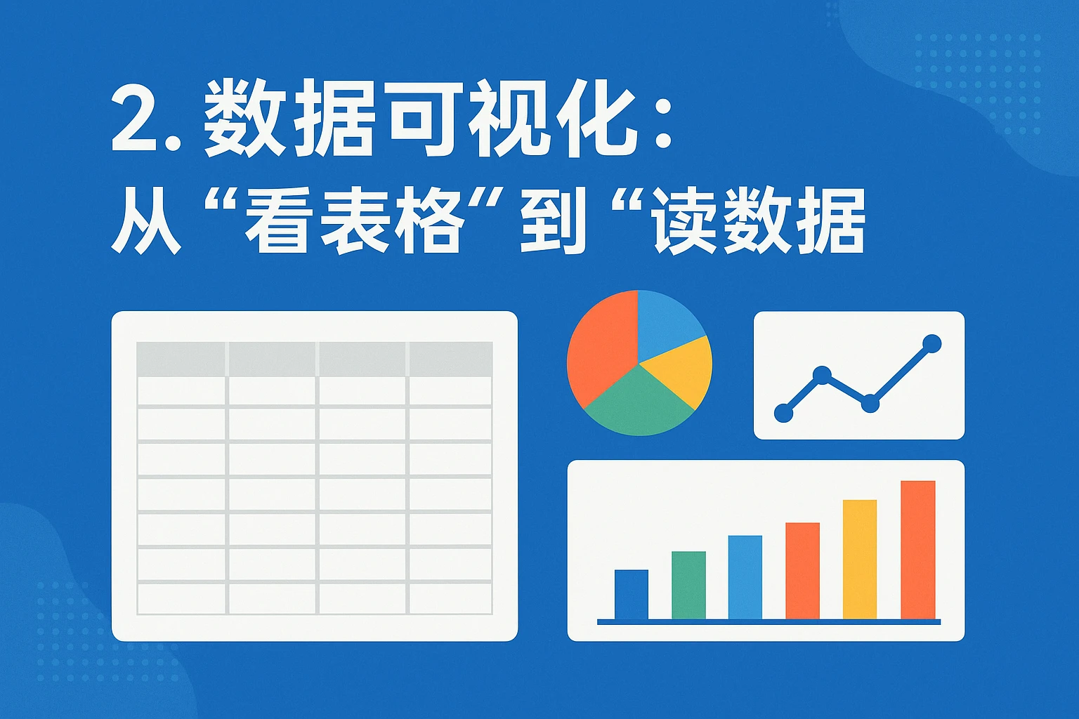 2. 数据可视化：从“看表格”到“读数据”
