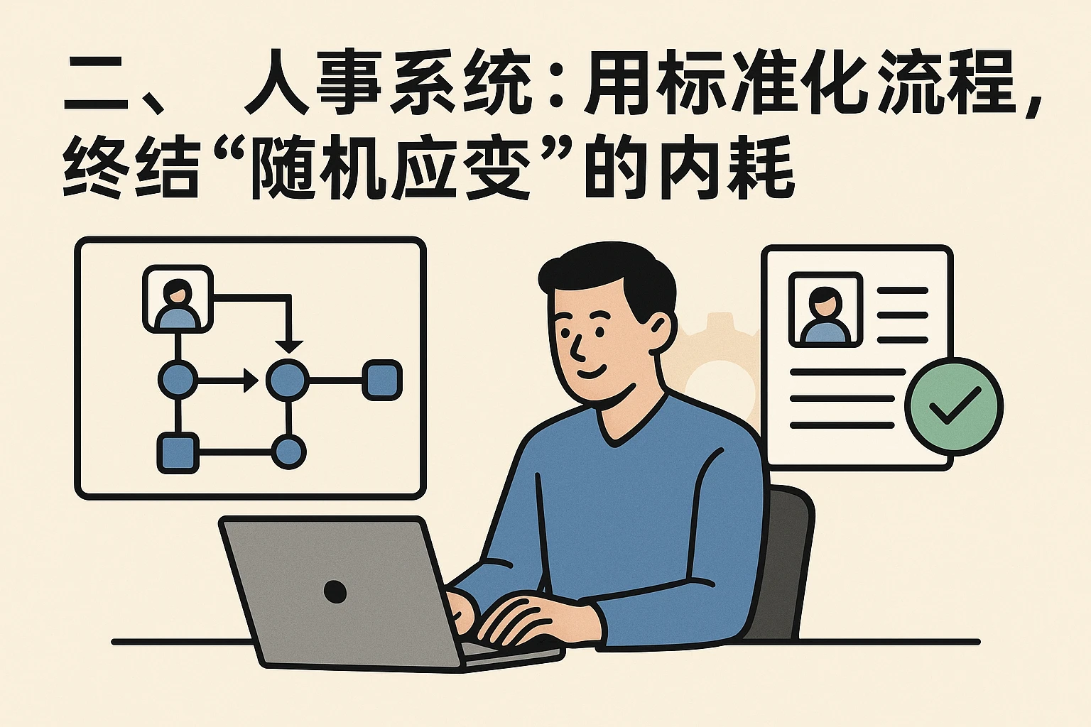 二、人事系统：用标准化流程，终结“随机应变”的内耗