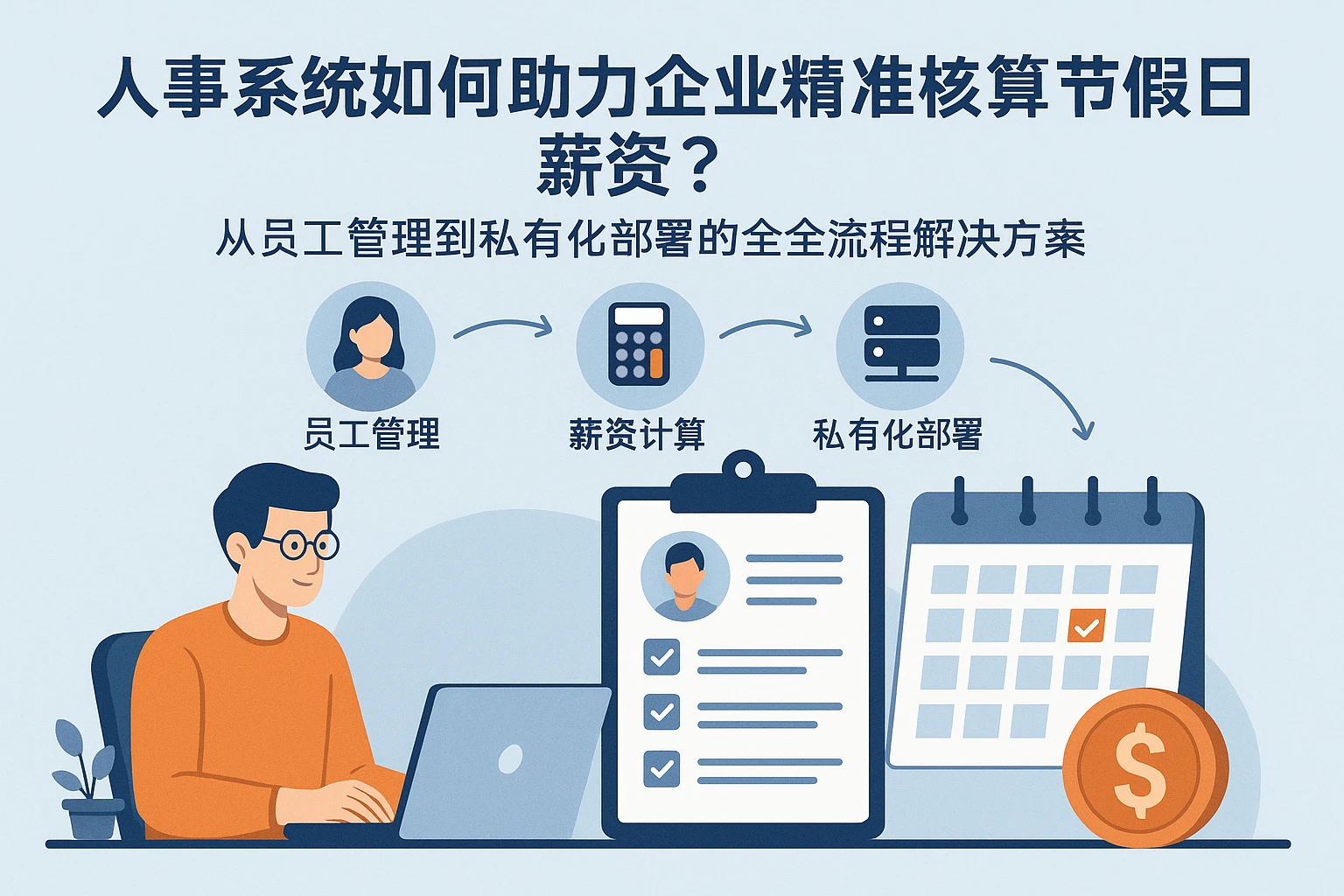人事系统如何助力企业精准核算法定节假日薪资？——从员工管理到私有化部署的全流程解决方案