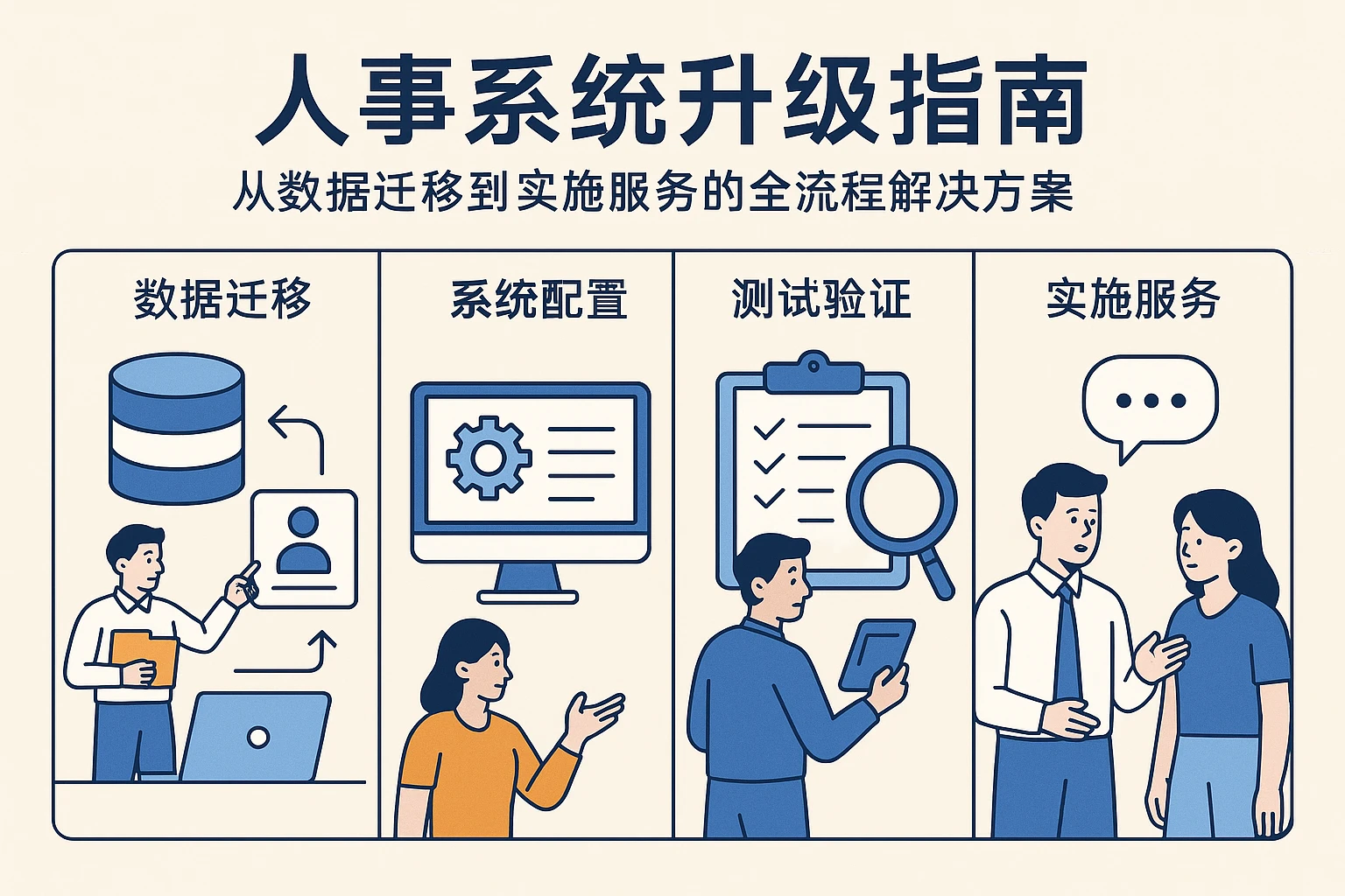 人事系统升级指南：从数据迁移到实施服务的全流程解决方案