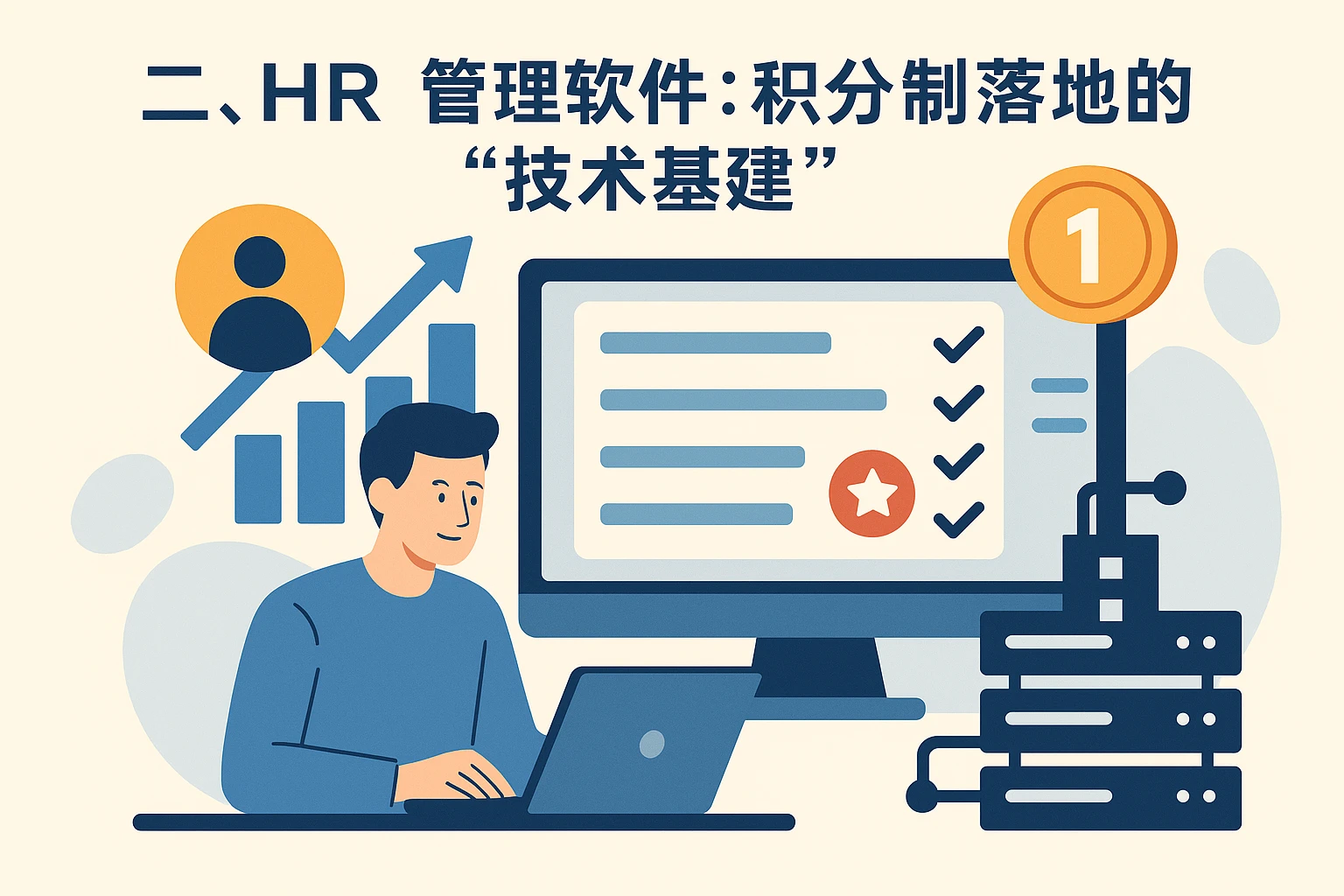 二、HR管理软件：积分制落地的“技术基建”