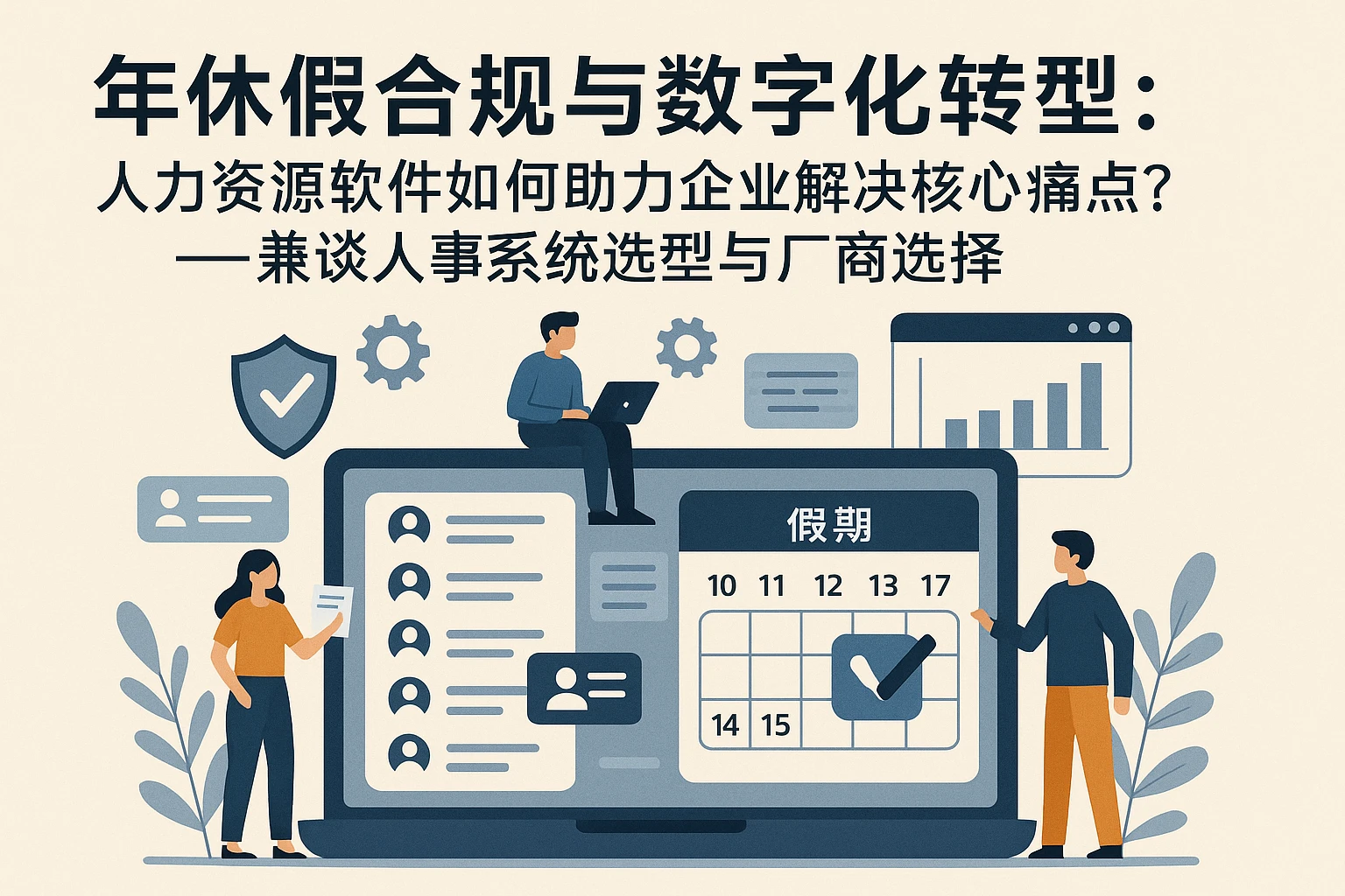 年休假合规与数字化转型：人力资源软件如何助力企业解决核心痛点？——兼谈人事系统选型与厂商选择