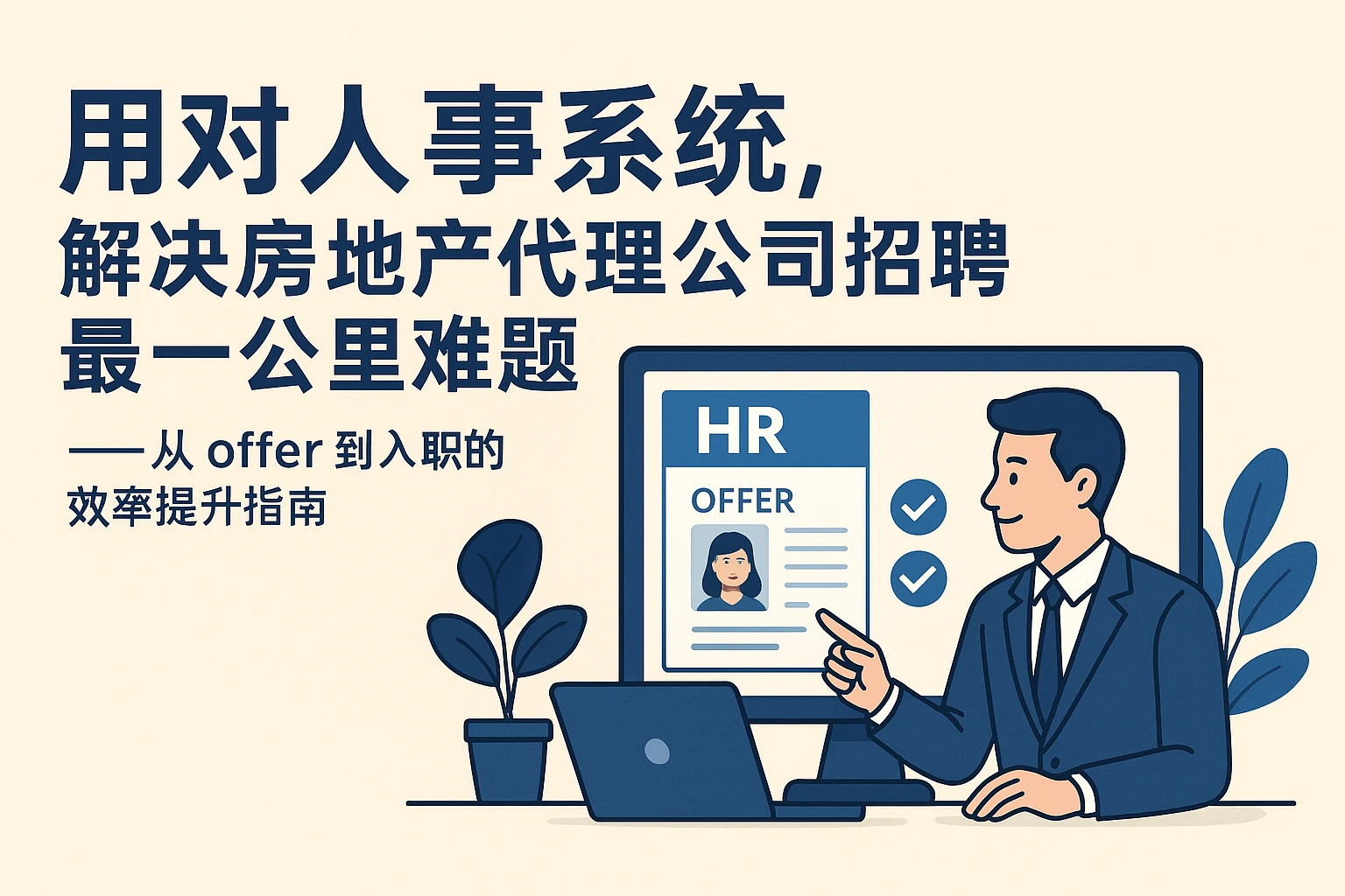 用对人事系统，解决房地产代理公司招聘最后一公里难题——从offer到入职的效率提升指南