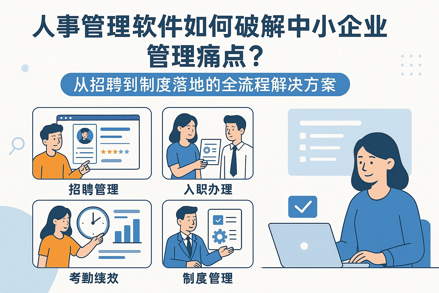 人事管理软件如何破解中小企业管理痛点？从招聘到制度落地的全流程解决方案