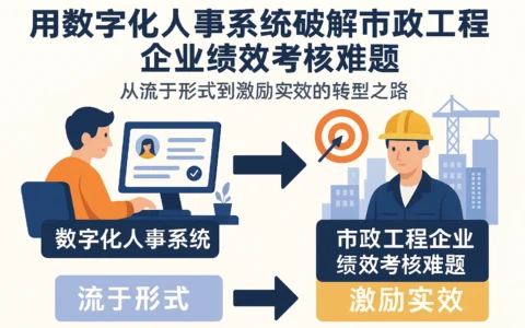 用数字化人事系统破解市政工程企业绩效考核难题：从流于形式到激励实效的转型之路