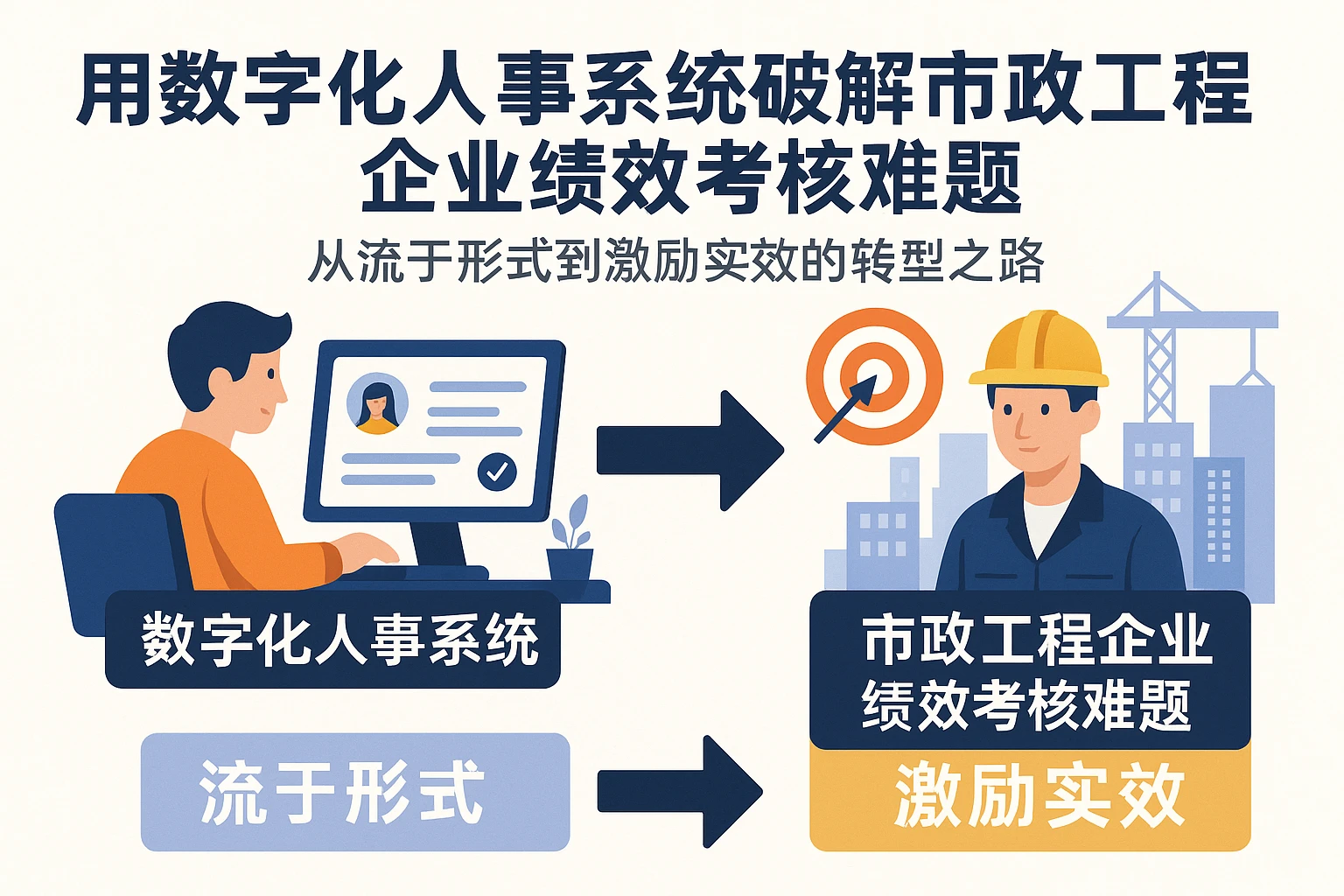 用数字化人事系统破解市政工程企业绩效考核难题：从流于形式到激励实效的转型之路
