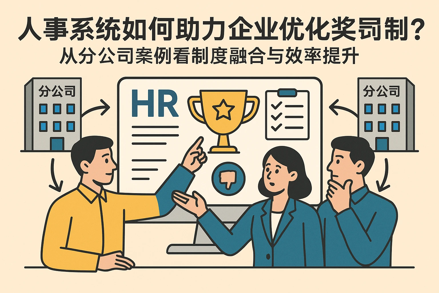 人事系统如何助力企业优化奖惩机制？从分公司案例看制度融合与效率提升