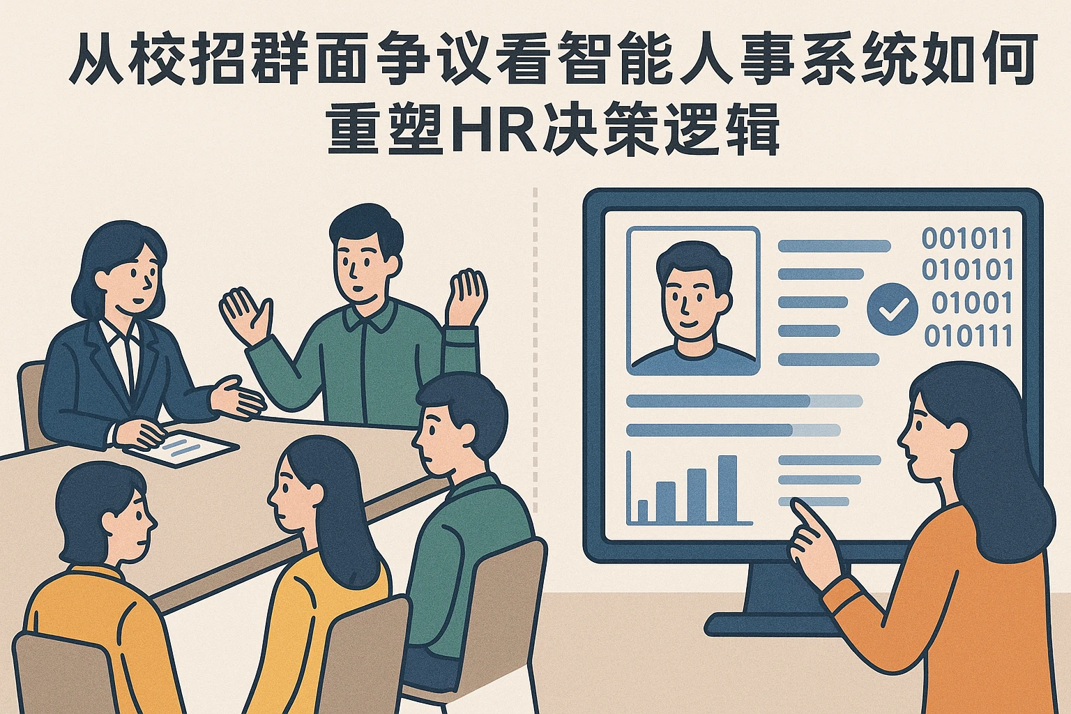 从校招群面争议看智能人事系统如何重塑HR决策逻辑