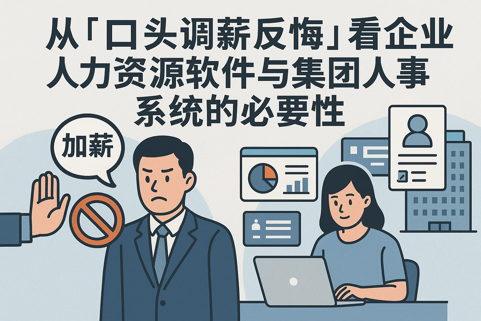 从“口头调薪反悔”看企业人力资源软件与集团人事系统的必要性
