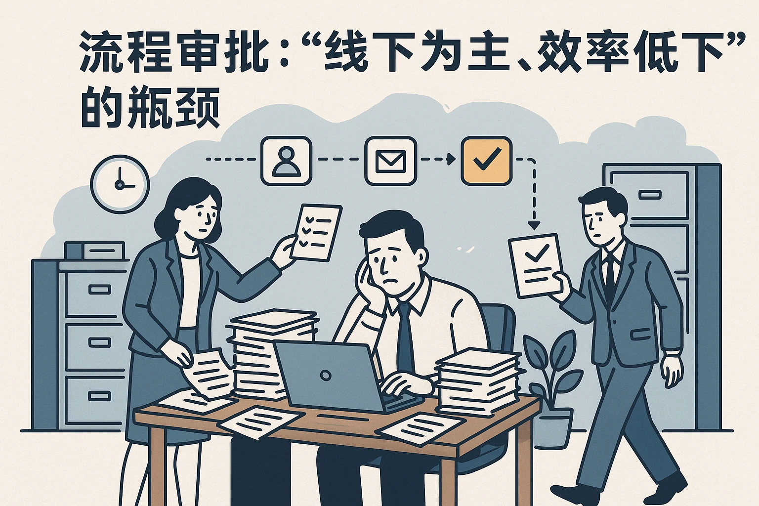 2. 流程审批：“线下为主、效率低下”的瓶颈