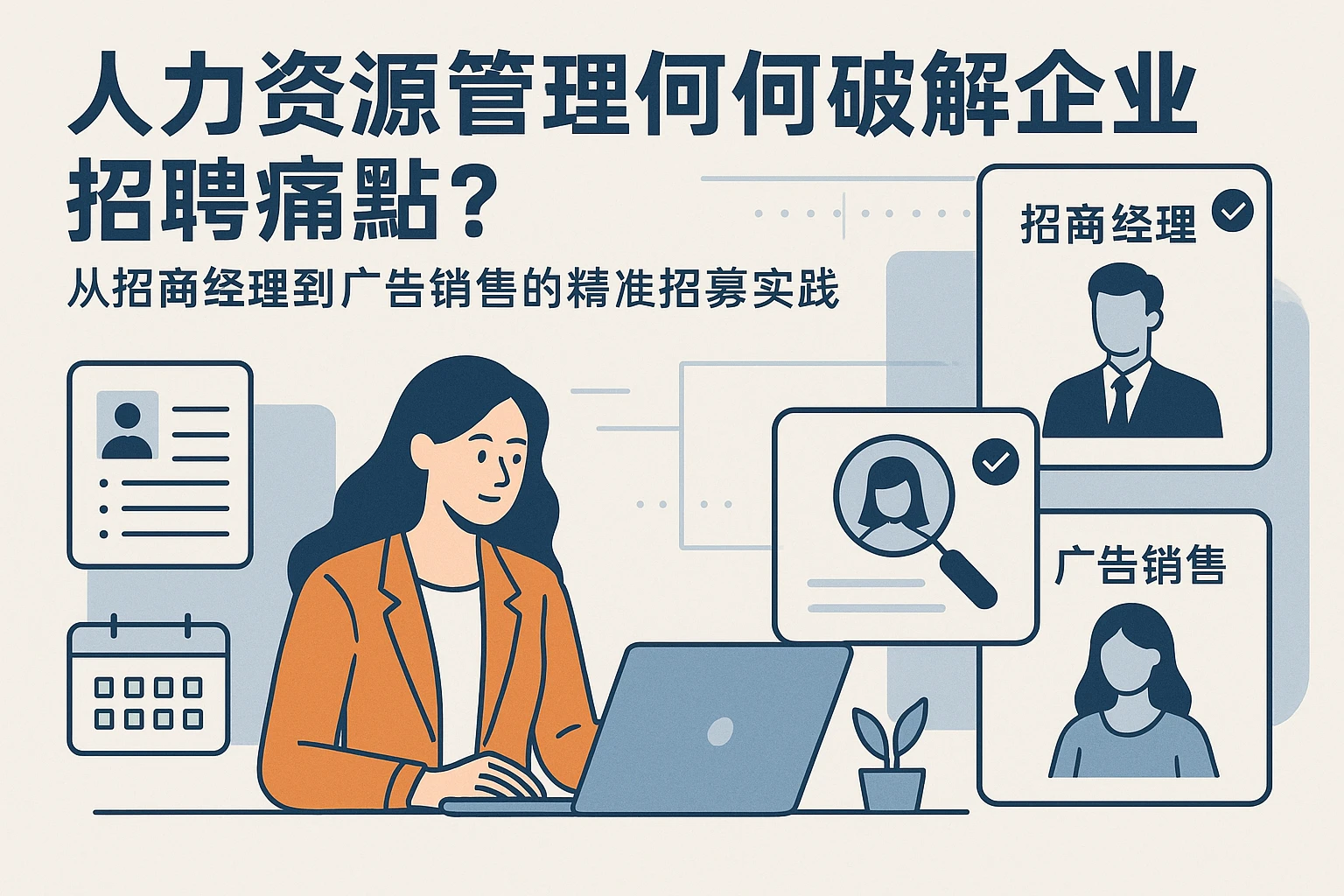 人力资源管理系统如何破解企业招聘痛点？从招商经理到广告销售的精准招募实践