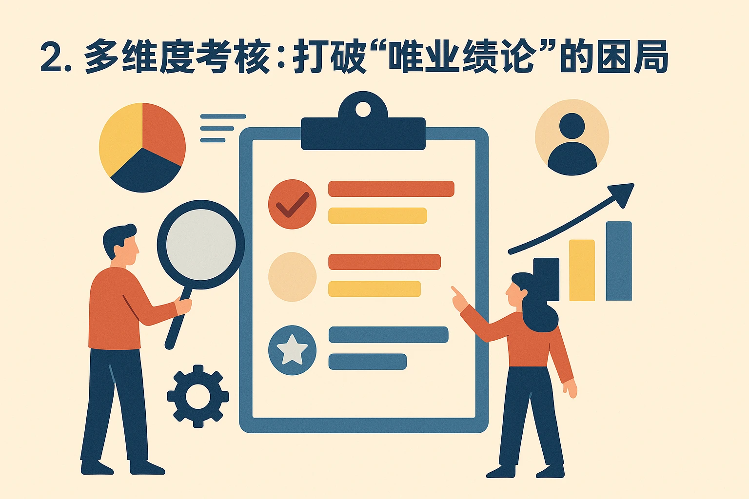 2. 多维度考核：打破“唯业绩论”的困局
