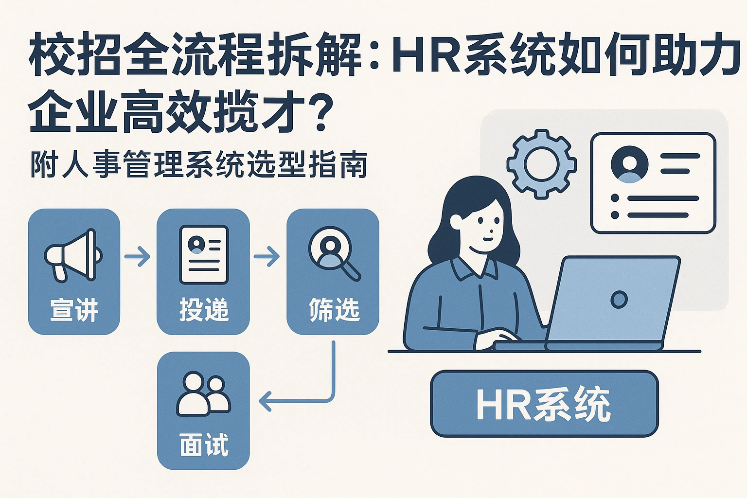 校招全流程拆解：HR系统如何助力企业高效揽才？附人事管理系统选型指南