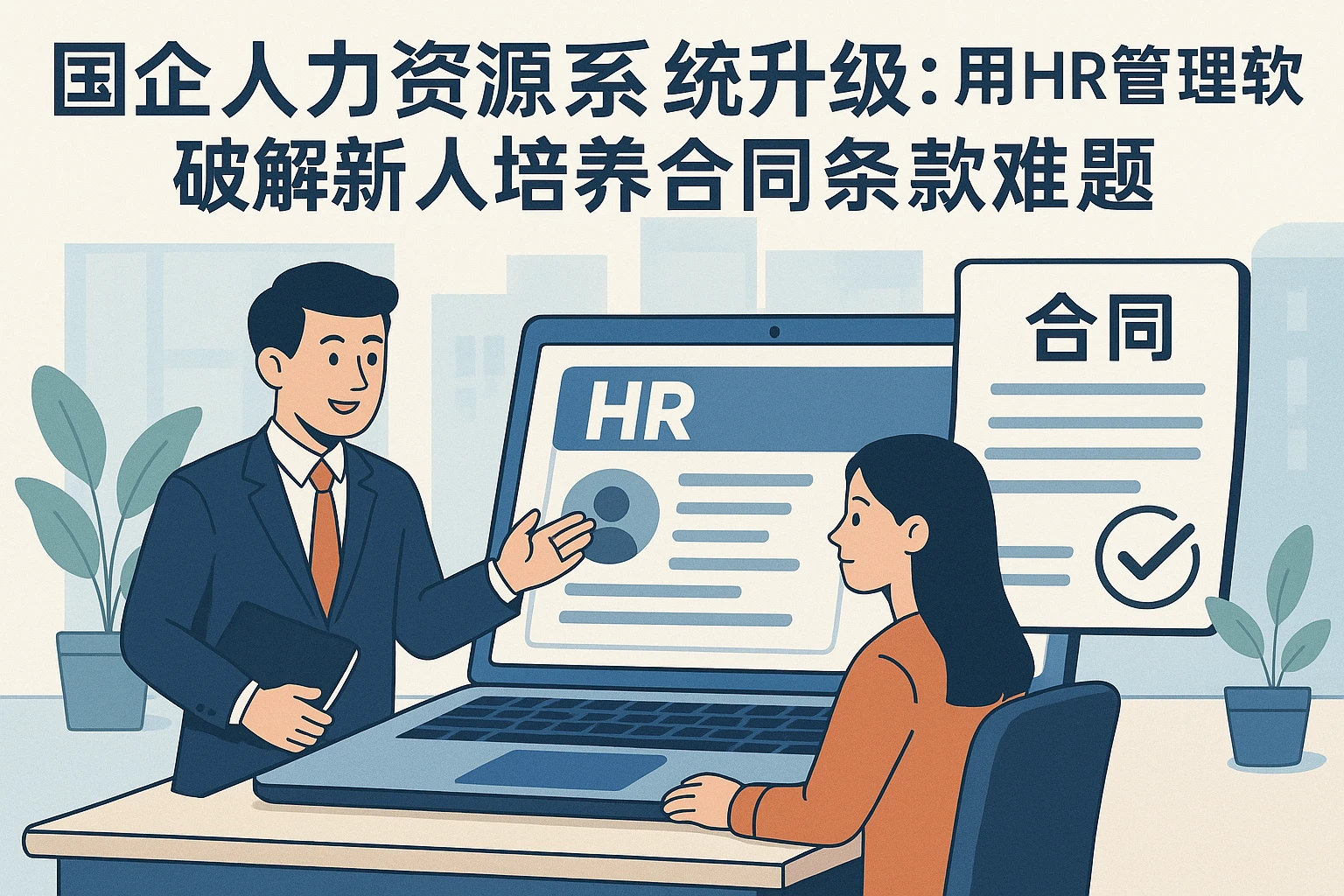 国企人力资源系统升级：用HR管理软件破解新人培养合同条款难题