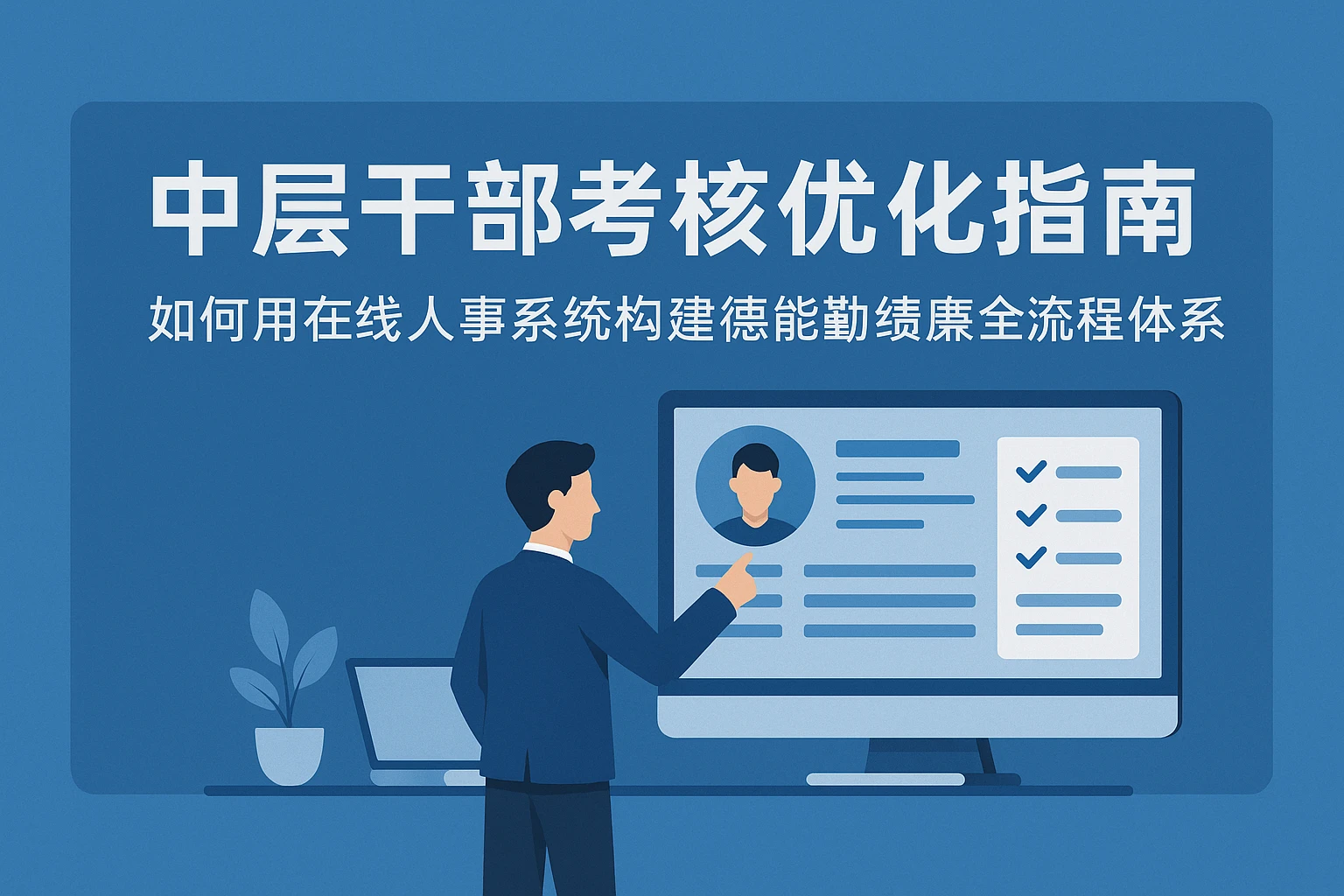 中层干部考核优化指南：如何用在线人事系统构建德能勤绩廉全流程体系