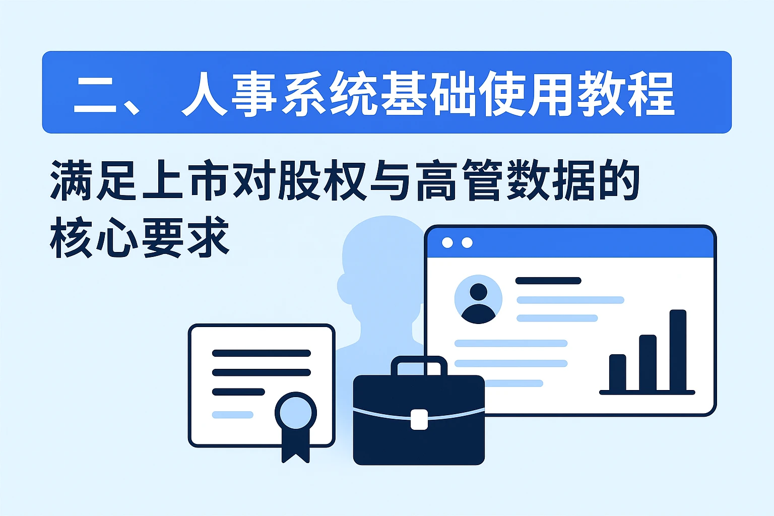 二、人事系统基础使用教程：满足上市对股权与高管数据的核心要求