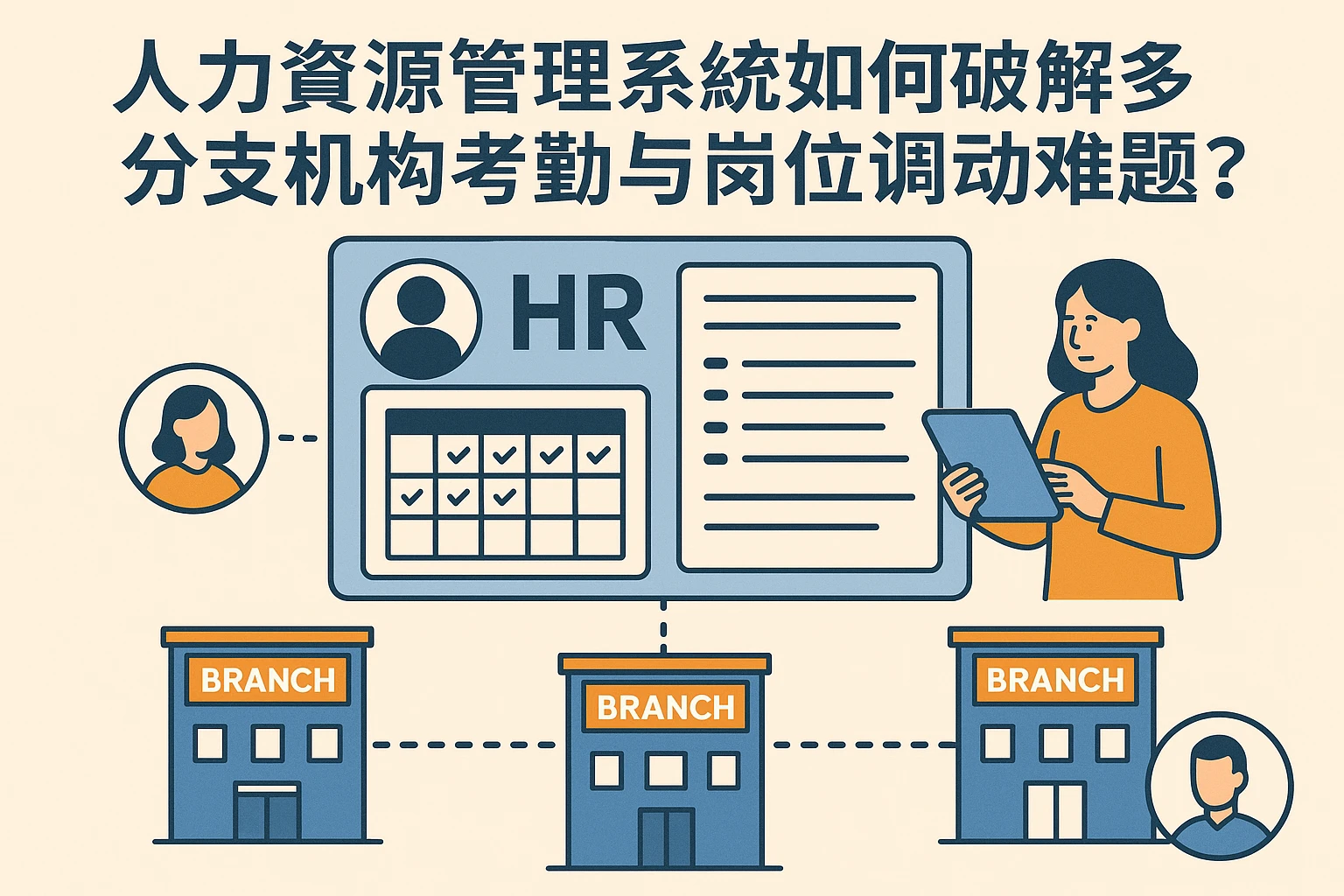 人力资源管理系统如何破解多分支机构考勤与岗位调动难题？
