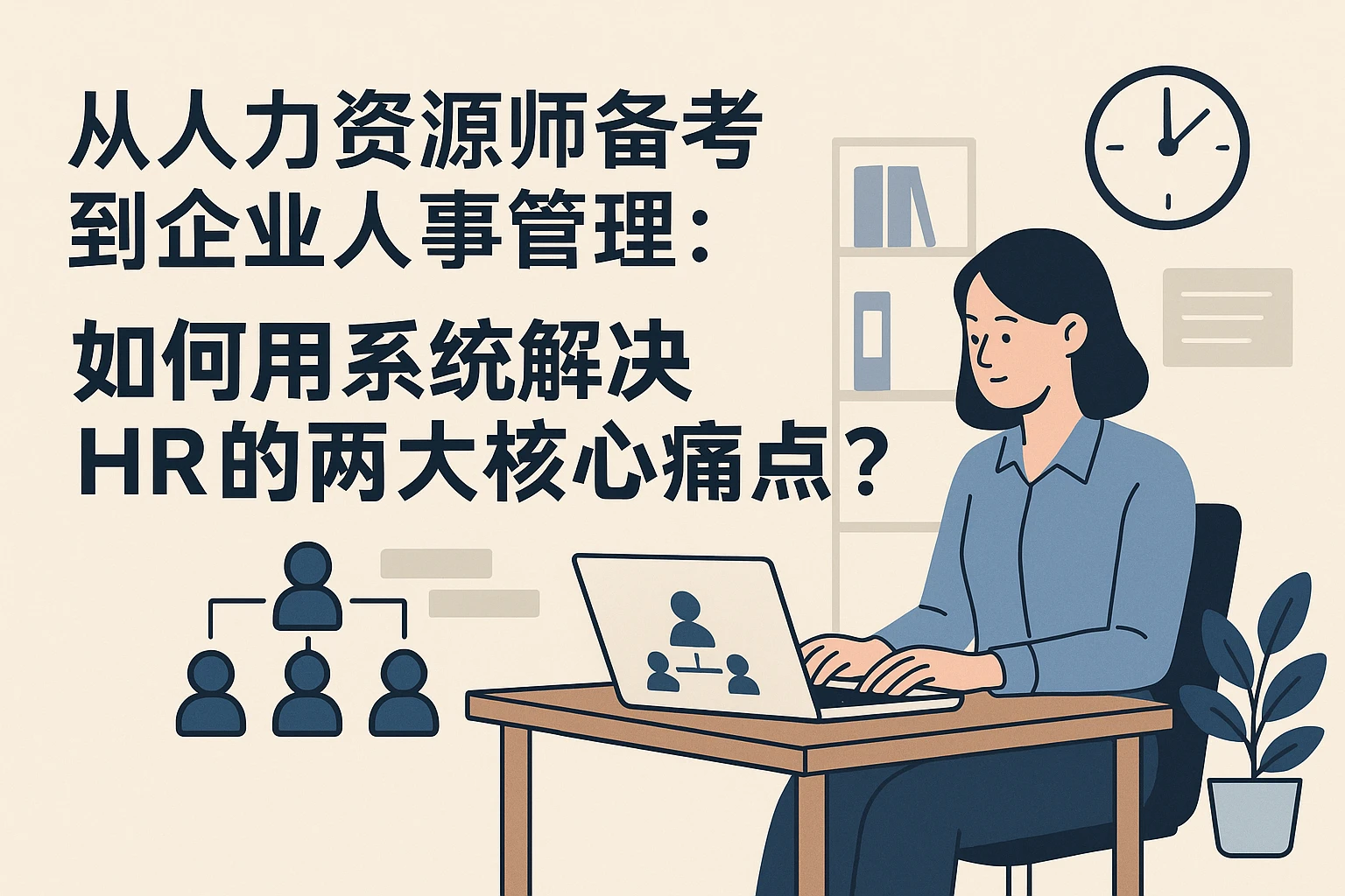 从人力资源师备考到企业人事管理：如何用系统解决HR的两大核心痛点？