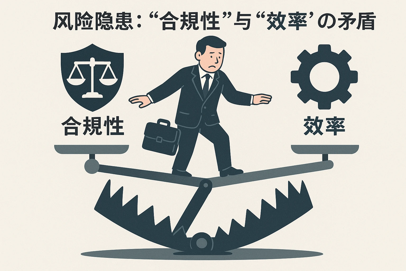 2. 风险隐患：“合规性”与“效率”的矛盾