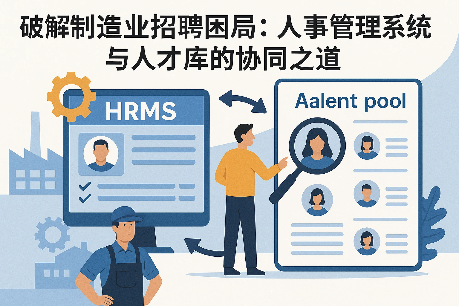 破解制造业招聘困局：人事管理系统与人才库的协同之道