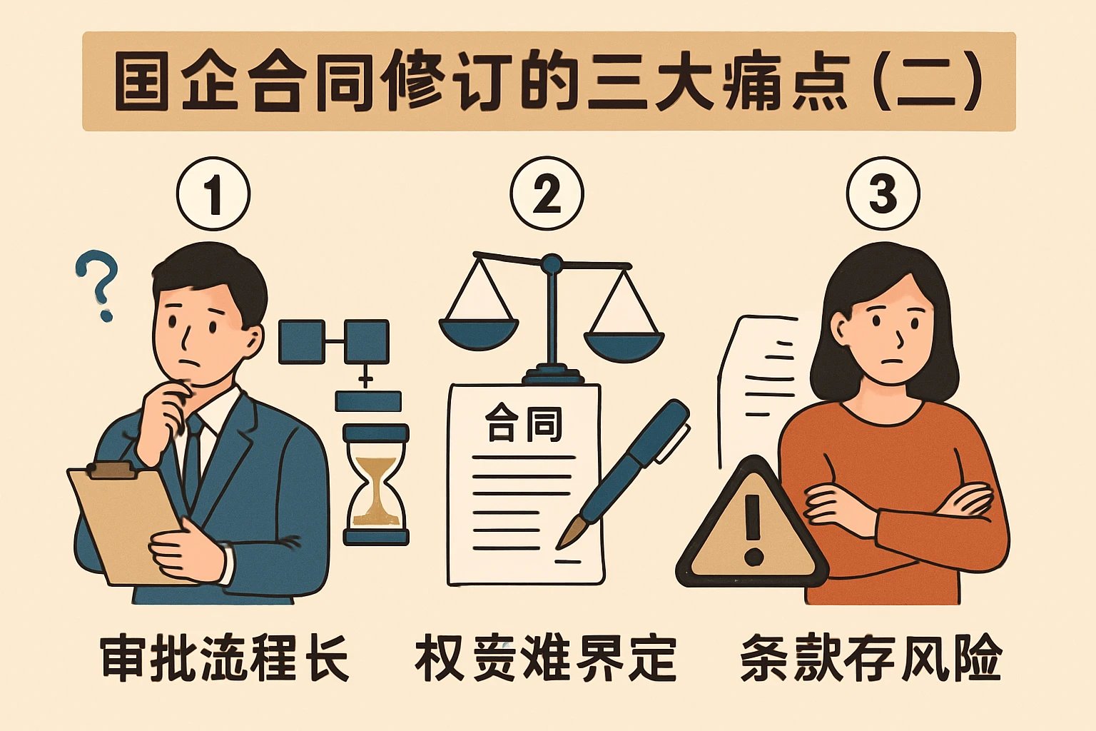 （二）国企合同修订的三大痛点