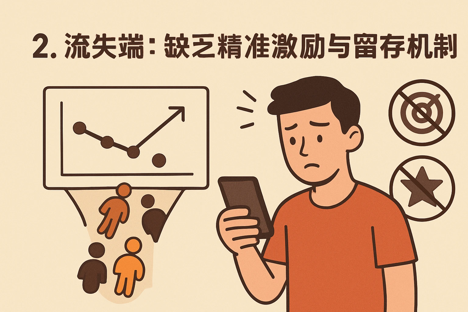 2. 流失端：缺乏精准激励与留存机制