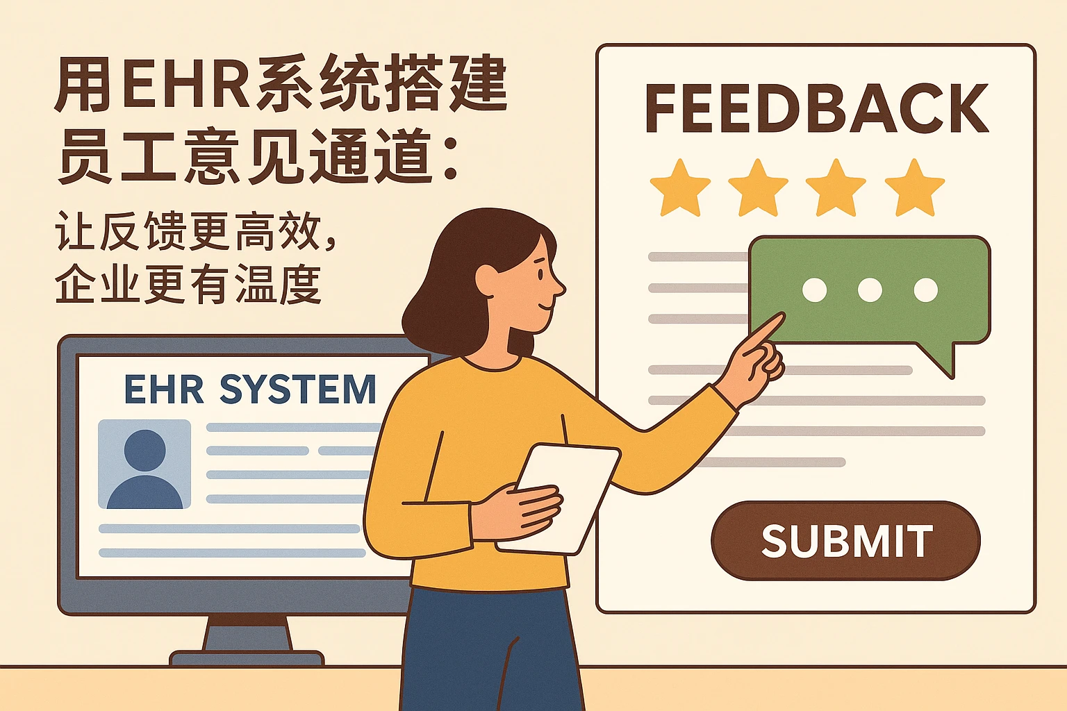 用EHR系统搭建员工意见通道：让反馈更高效，企业更有温度