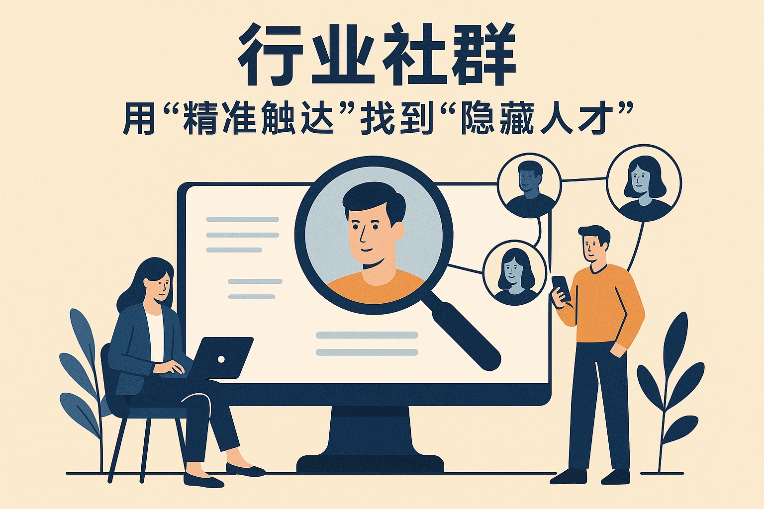 2. 行业社群：用“精准触达”找到“隐藏人才”