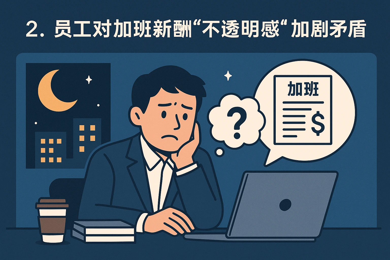 2. 员工对加班薪酬的“不透明感”加剧矛盾