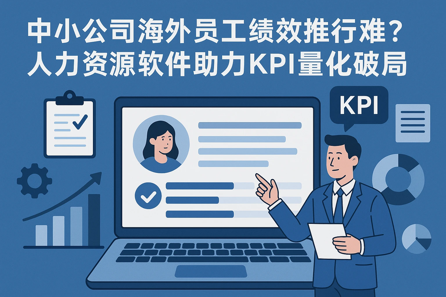 中小公司海外员工绩效推行难？人力资源软件助力KPI量化破局