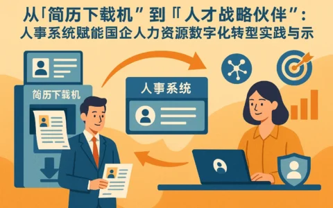 从“简历下载机”到“人才战略伙伴”：人事系统赋能国企人力资源数字化转型的实践与启示