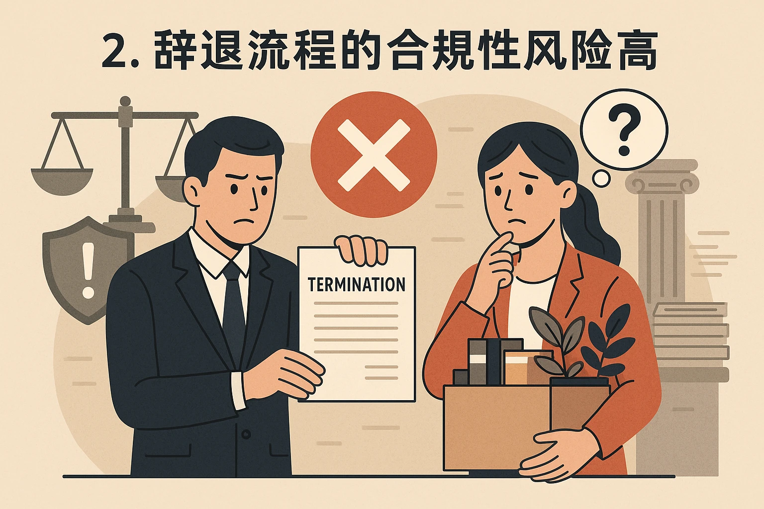 2. 辞退流程的合规性风险高
