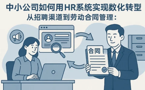 从招聘渠道到劳动合同管理：中小公司如何用HR系统实现数字化转型？