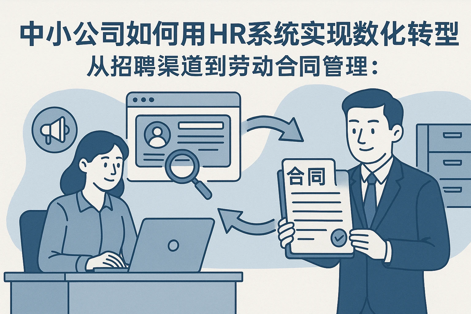 从招聘渠道到劳动合同管理：中小公司如何用HR系统实现数字化转型？