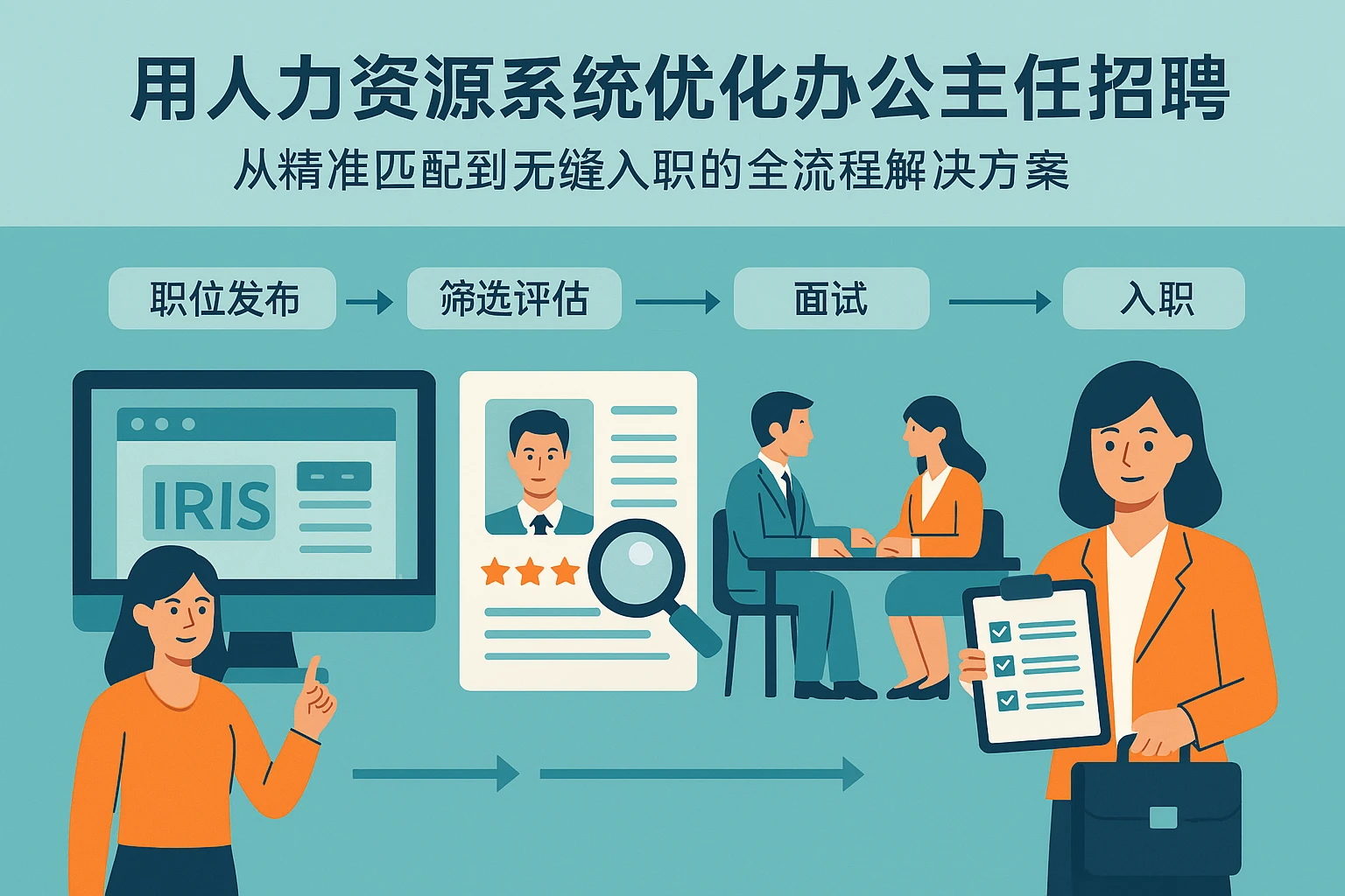 用人力资源系统优化办公室主任招聘：从精准匹配到无缝入职的全流程解决方案