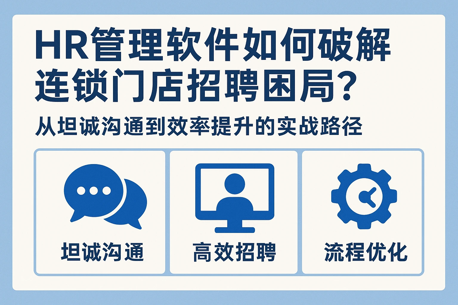 HR管理软件如何破解连锁门店招聘困局？从坦诚沟通到效率提升的实战路径