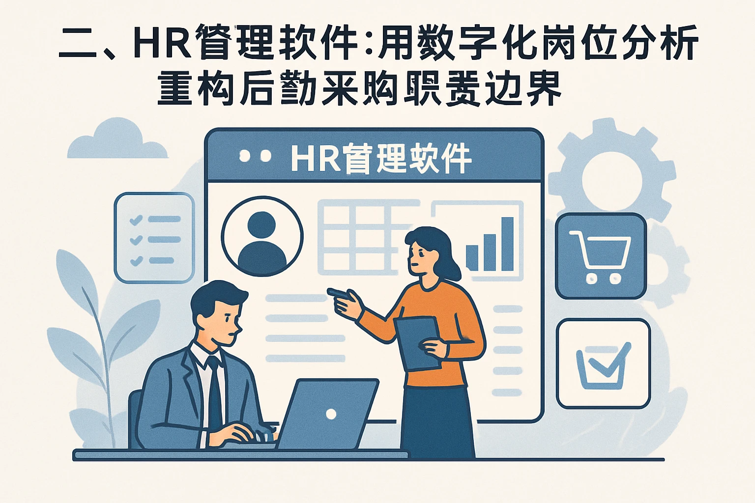 二、HR管理软件：用数字化岗位分析重构后勤采购职责边界
