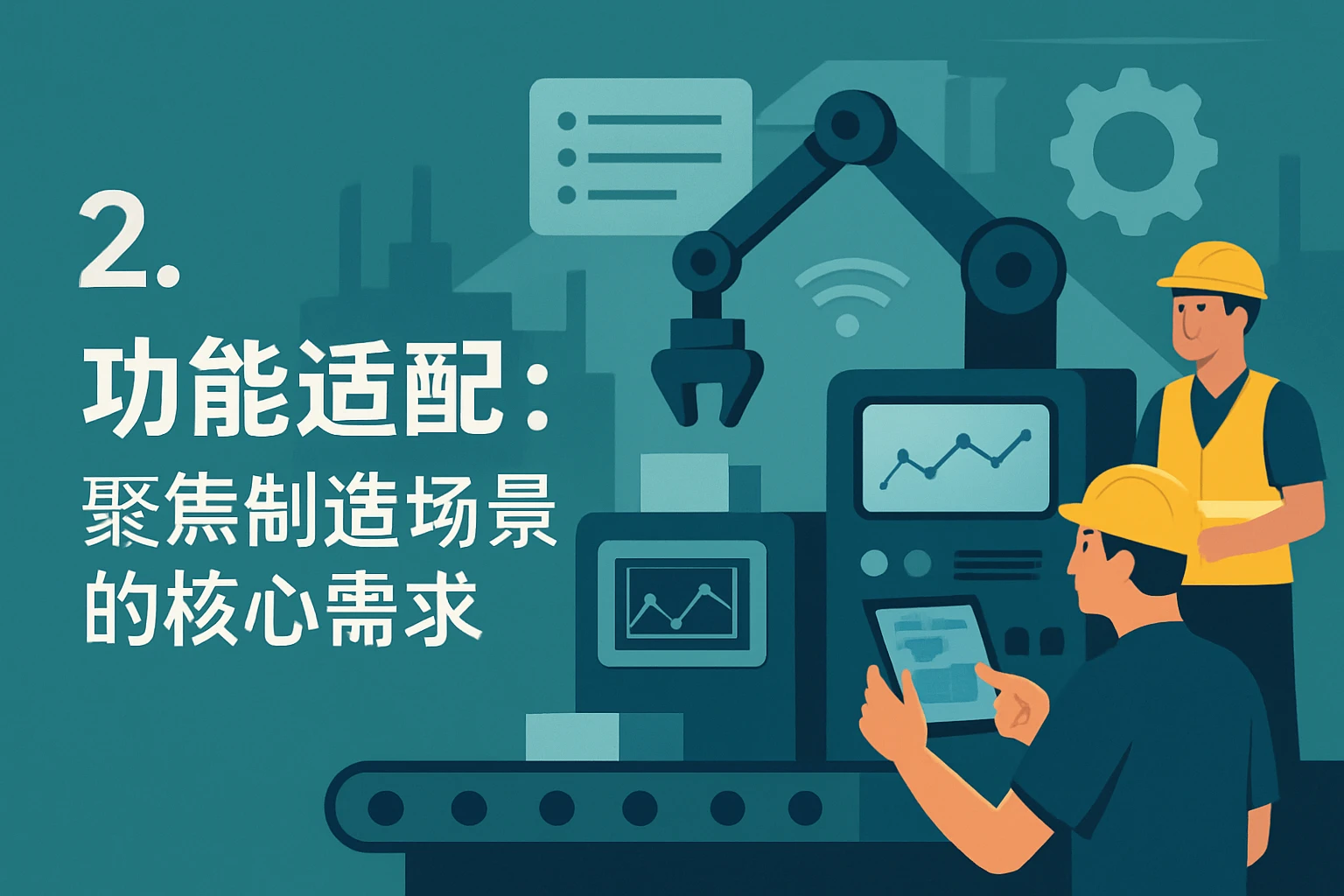 2. 功能适配：聚焦制造场景的核心需求