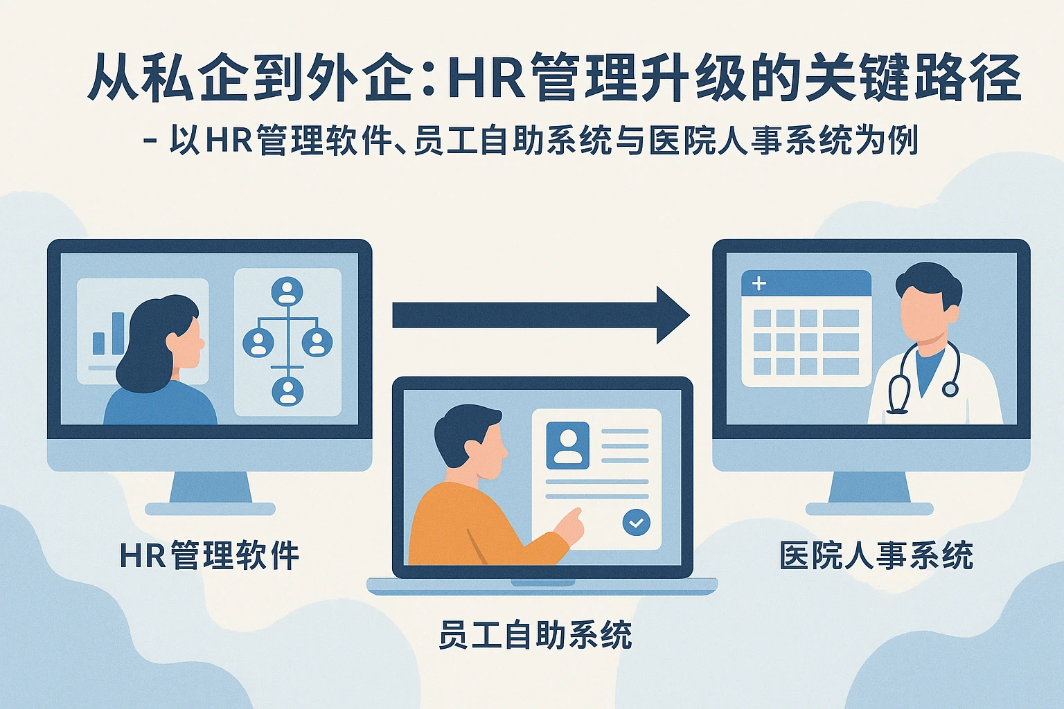从私企到外企：HR管理升级的关键路径——以HR管理软件、员工自助系统与医院人事系统为例