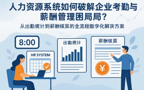 人力资源系统如何破解企业考勤与薪酬管理困局？——从出勤统计到薪酬核算的全流程数字化解决方案