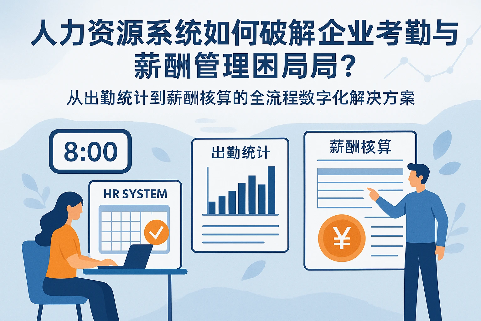 人力资源系统如何破解企业考勤与薪酬管理困局？——从出勤统计到薪酬核算的全流程数字化解决方案